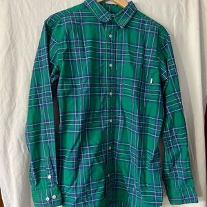 Burton Mens Green Plaid Shirt
